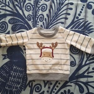 Carter's Fleece Moose sweater
